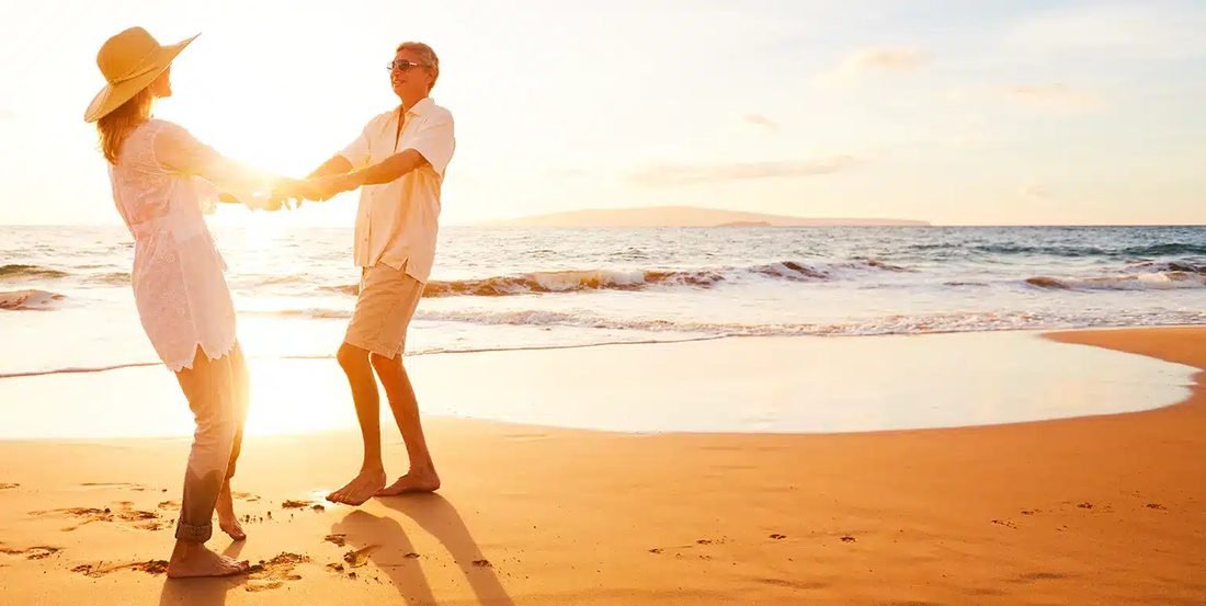 Couple enjoying an active, healthy lifestyle